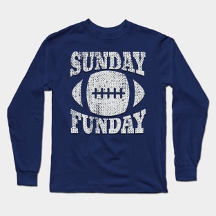 Sunday Funday Football 80s Long Sleeve T-Shirt